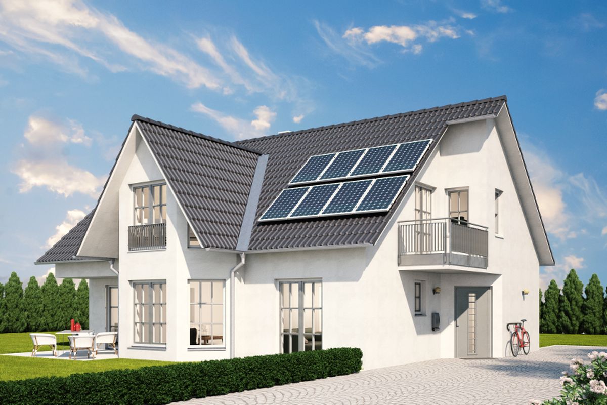 Ilustrasi penggunaan panel surya di rumah. Panel surya merupakan salah satu cara yang dapat dilakukan untuk mewujudkan rumah berkelanjutan. 