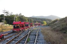 Wisata ke Korea, Jangan Lupa Gowes di Rel Kereta di Tengah Bukit