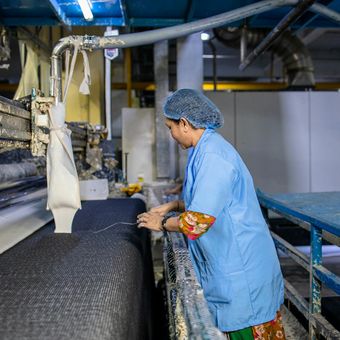 Ilustrasi industri tekstil.