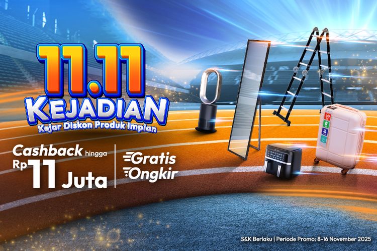 Nikmati berbagai penawaran menarik untuk rangkaian produk ruparupa selama periode promo 11.11