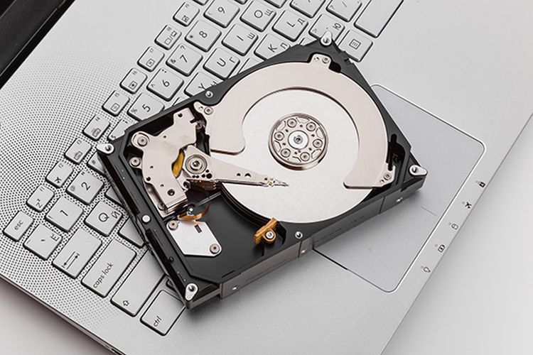 Ilustrasi hard disk drive (HDD)