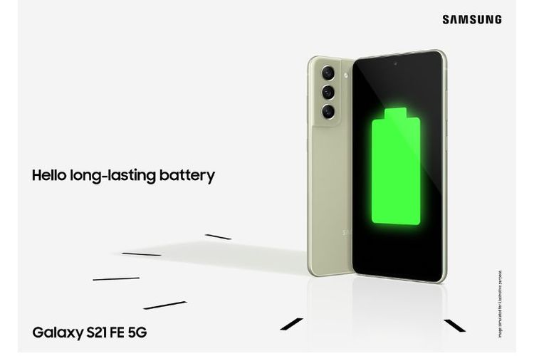Galaxy S21 FE 5G dibekali baterai besar dan fitur fast charging.