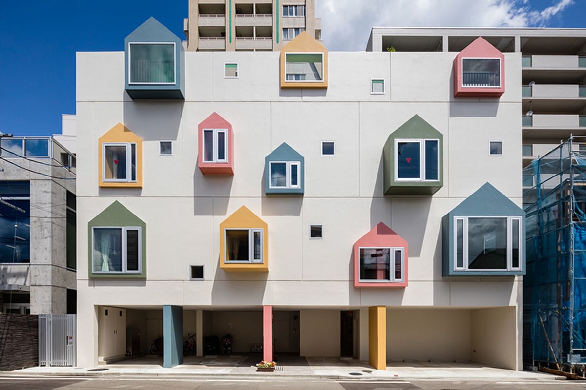 Morinoie Nursery School di Sendai, Jepang.