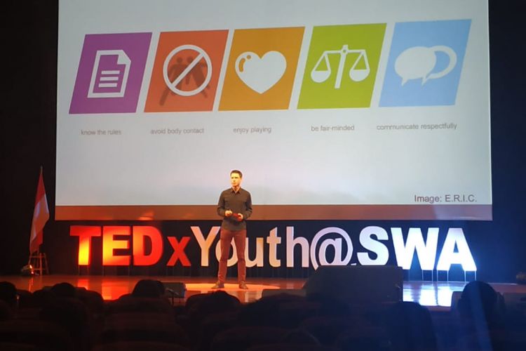 Sekolah Sinarmas World Academy (SWA) berbagi inspirasi melalui ajang TEDX Youth @SWA yang diadakan di SWA, BSD-Tangerang Selatan (23/4/2019).