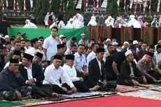 Jokowi Jalani Shalat Idul Adha di Cibinong