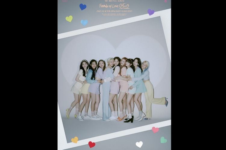 Teaser album baru TWICE, Formula of Love: O+T=3.