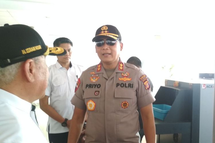 Kapolda Kaltim Irjen Pol Priyo Widyanto saat ditemui di Bandara APT Pranoto Samarinda, Rabu (25/9/2019). 