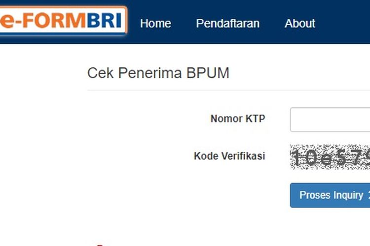 Cara cek bantuan UMKM tahun 2022 lewat eform BRI atau eform.bri.co.id/bpum