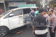 Pulang Pesta "Halloween", Pengemudi Mobil Tabrak Warung di Surabaya, 2 Orang Tewas