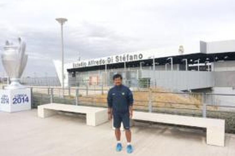 Pelatih Tim Nasional Indonesia U-19, Indra Sjafri, mengunjungi kompleks latihan Real Madrid, Ciudad Real Madrid. 