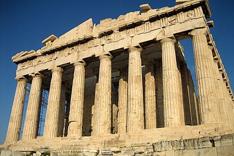 Foto Parthenon, bangunan bersejarah pada masa Yunani Kuno