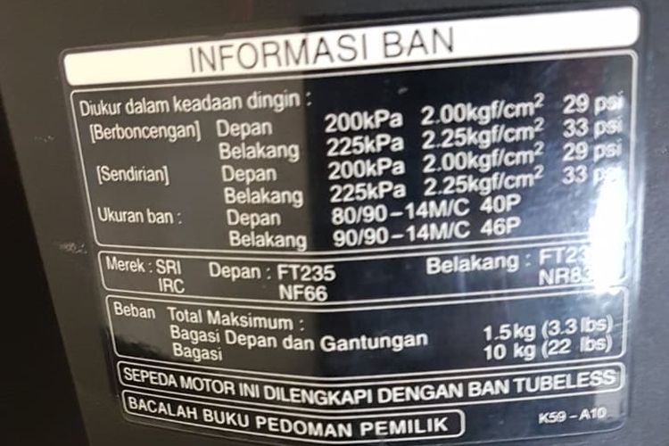 Pemilik kendaraan harus memahami mengenai ukutan tekanan udara pada ban. Salah satunya untuk menjaga agar ban bisa awet dan tidak mudah mengalami kerusakan atau kebocorran.