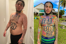 Balik ke Instagram, Rapper Tekashi 6ix9ine Pamer Turun Bobot 27 Kg