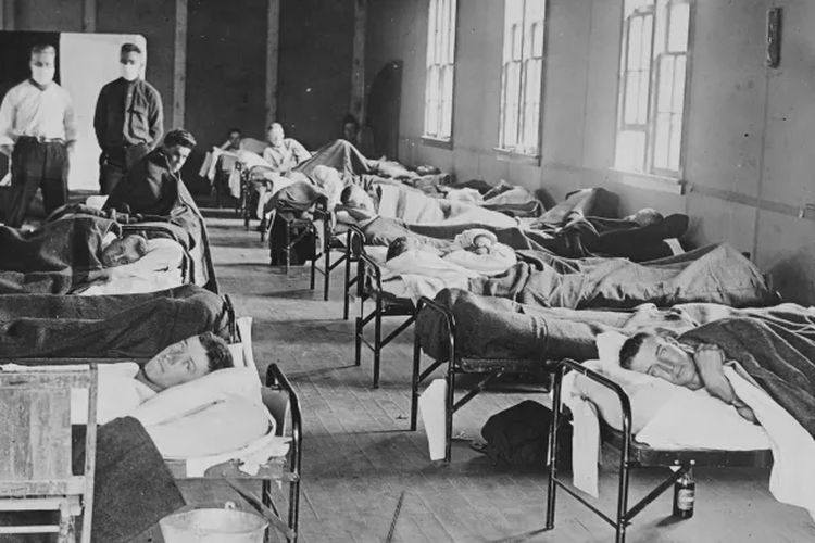 Korban Flu Spanyol di Colorado, Amerika Serikat pada 1918.