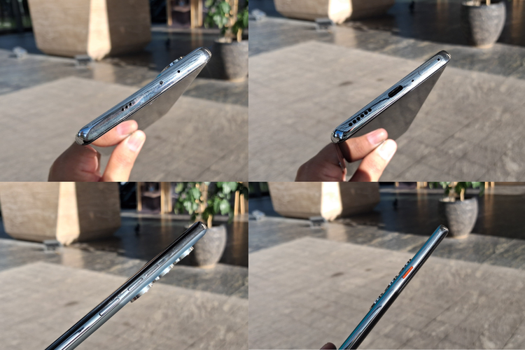 Aneka tombol dan port Tecno Camon 40 Pro 5G. 