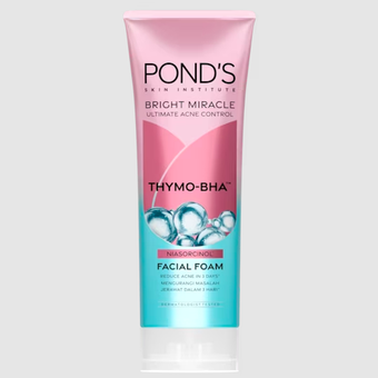 Pond?s Bright Miracle Ultimate Acne Control Facial Foam, sabun muka untuk kulit berjerawat
