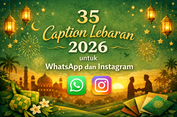 35 Caption Lebaran 2026 untuk WhatsApp dan Instagram, Singkat tapi Menyentuh Hati