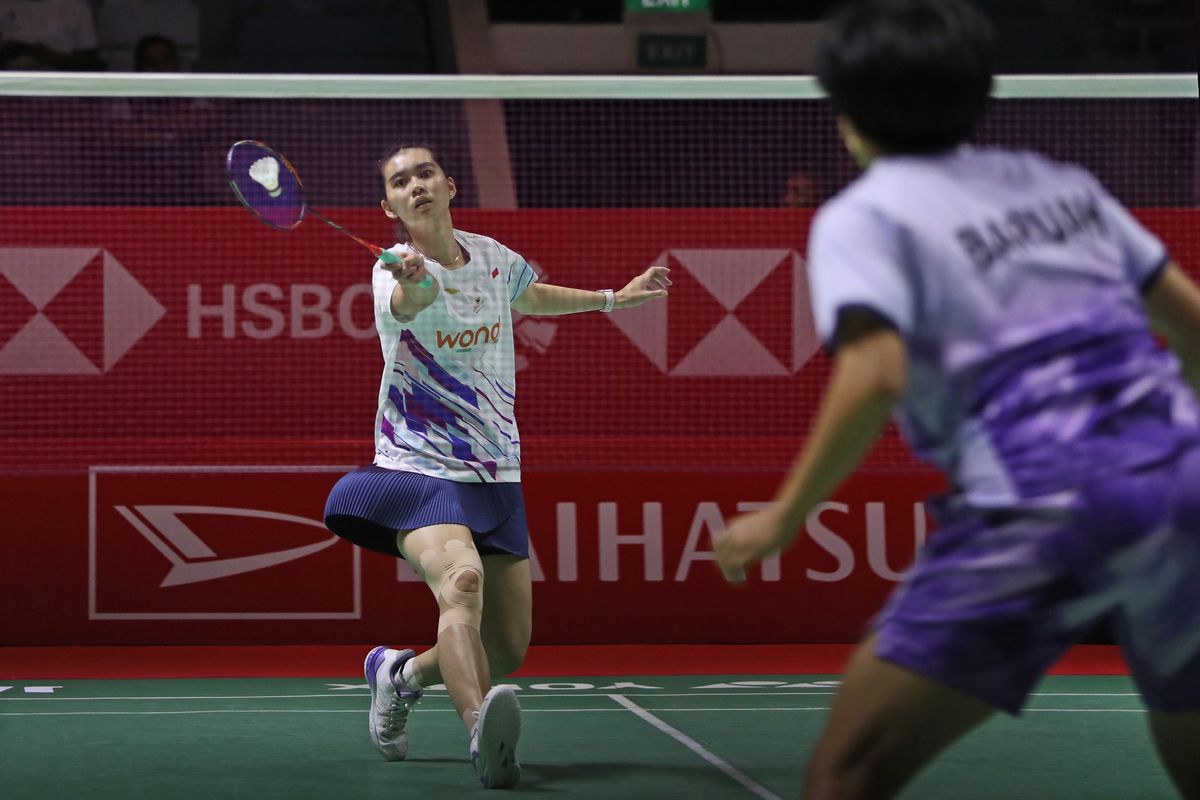 Chiara Marvella Handoyo melangkah ke babak utama turnamen Indonesia Masters 2025 usai menang atas wakil India, Isharani Baruah dengan skor 21-18, 22-20 di Istora Senayan, Jakarta, Selasa (21/1/2025). 