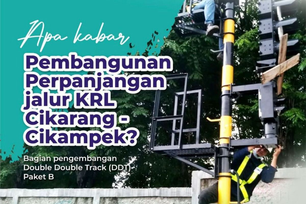 Perkembangan jalur KRL Cikarang-Cikampek