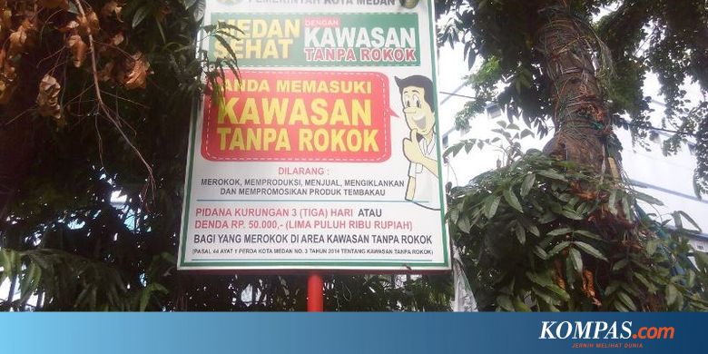 Kawasan Tanpa Rokok Di Medan Antara Ada Dan Tiada 1 Halaman 2 Kompas Com