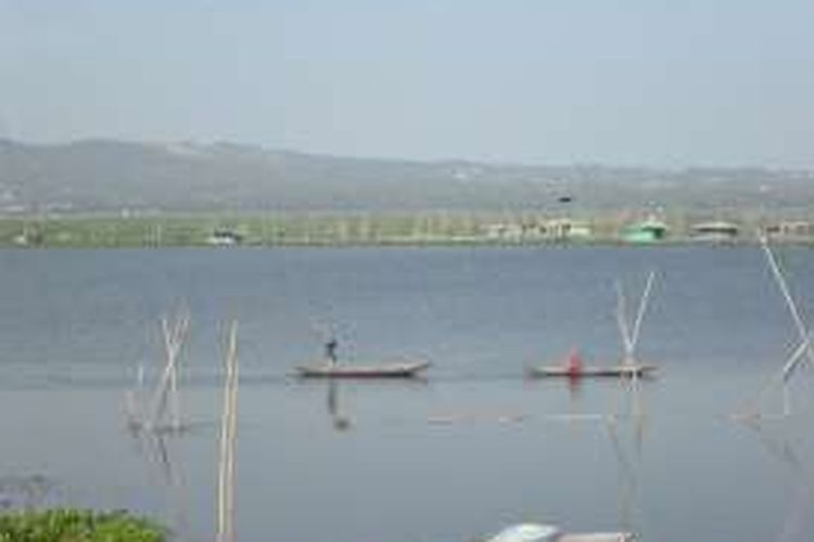 Salah satu sudut danau Rawapening, Kabupaten Semarang.