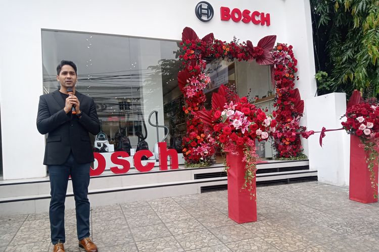 President Director Bosch Home Appliances di Indonesia, Anil Narula saat acara peluncuran Bosch Home Experience Center di Jakarta, Rabu (8/2/2023) lalu.