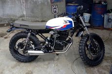 Buang Jenuh Tampilan Tiger dengan Gaya Scrambler