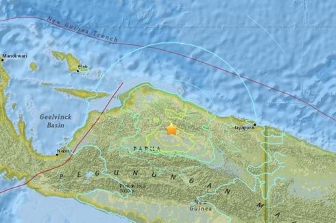 Gempa Papua Berkekuatan M 6,1 Dipicu oleh Sesar Anjak Mamberamo