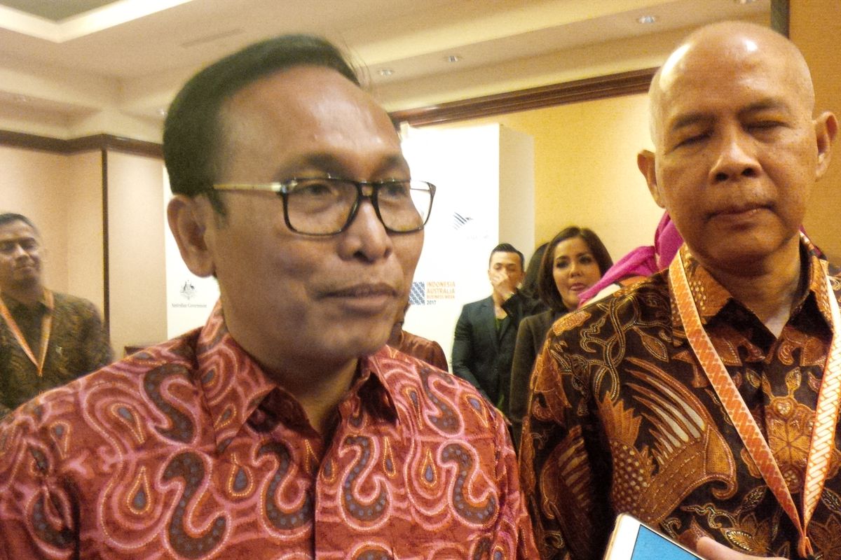 Direktur Utama Garuda Indonesia Arif Wibowo, saat ditemui di Hotel Ritz Charlton Jakarta, Selasa (7/3/2017). 