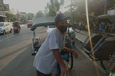 Pengayuh Becak di Semarang Kini Sepi Penumpang hingga Harus Berutang