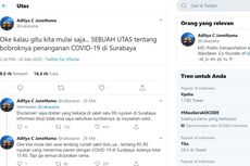 Seorang Dokter Cuit di Twitter Bobroknya Penanganan Corona di Surabaya, Ini Reaksi Pemkot