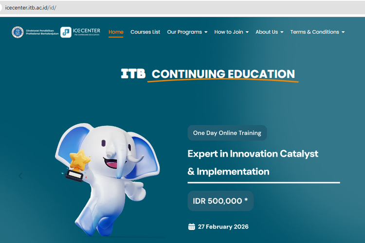 Program Sertifikasi ICE Microcredential ITB, Bisa Belajar Materi Spesifik dengan Dosen