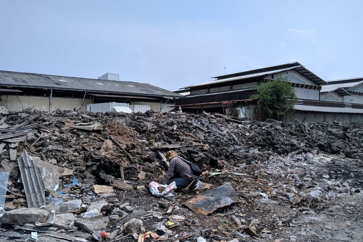 Kondisi rumah-rumah di Sunter Agung Perkasa pasca penggusuran 10 hari lalu, Minggu (24/11/2019)