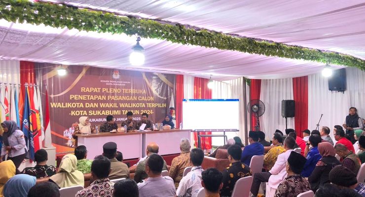 KPU Tetapkan Ayep Zaki-Bobby Maulana sebagai Wali Kota dan Wakil Wali Kota Sukabumi
