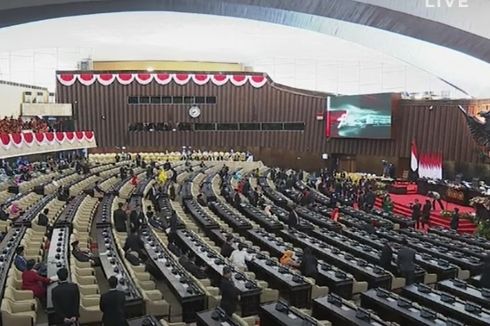 Megawati, Surya Paloh, dan Prabowo-Cak Imin Hadiri Sidang Tahunan MPR 2023