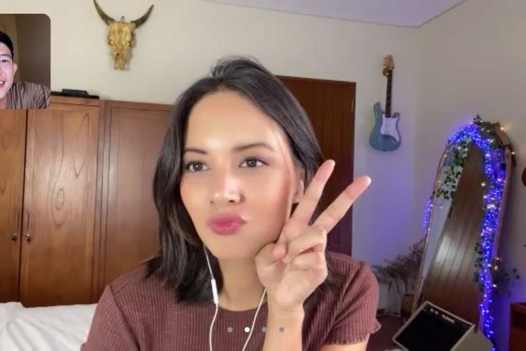 Aurelie Moeremans dalam wawancara virtual eksklusif bersama Kompas.com, Kamis (2/3/2023). 