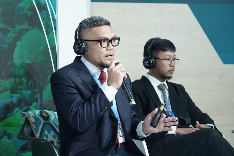 Corporate Secretary Pertamina New & Renewable Energy, Dicky Septriadi menjadi pembicara dalam panel yang diselenggarakan di ICESCO Pavillion dalam rangkaian Konferensi Iklim PBB (COP 29) di Baku, Azerbaijan, Rabu (13/11/2024).
