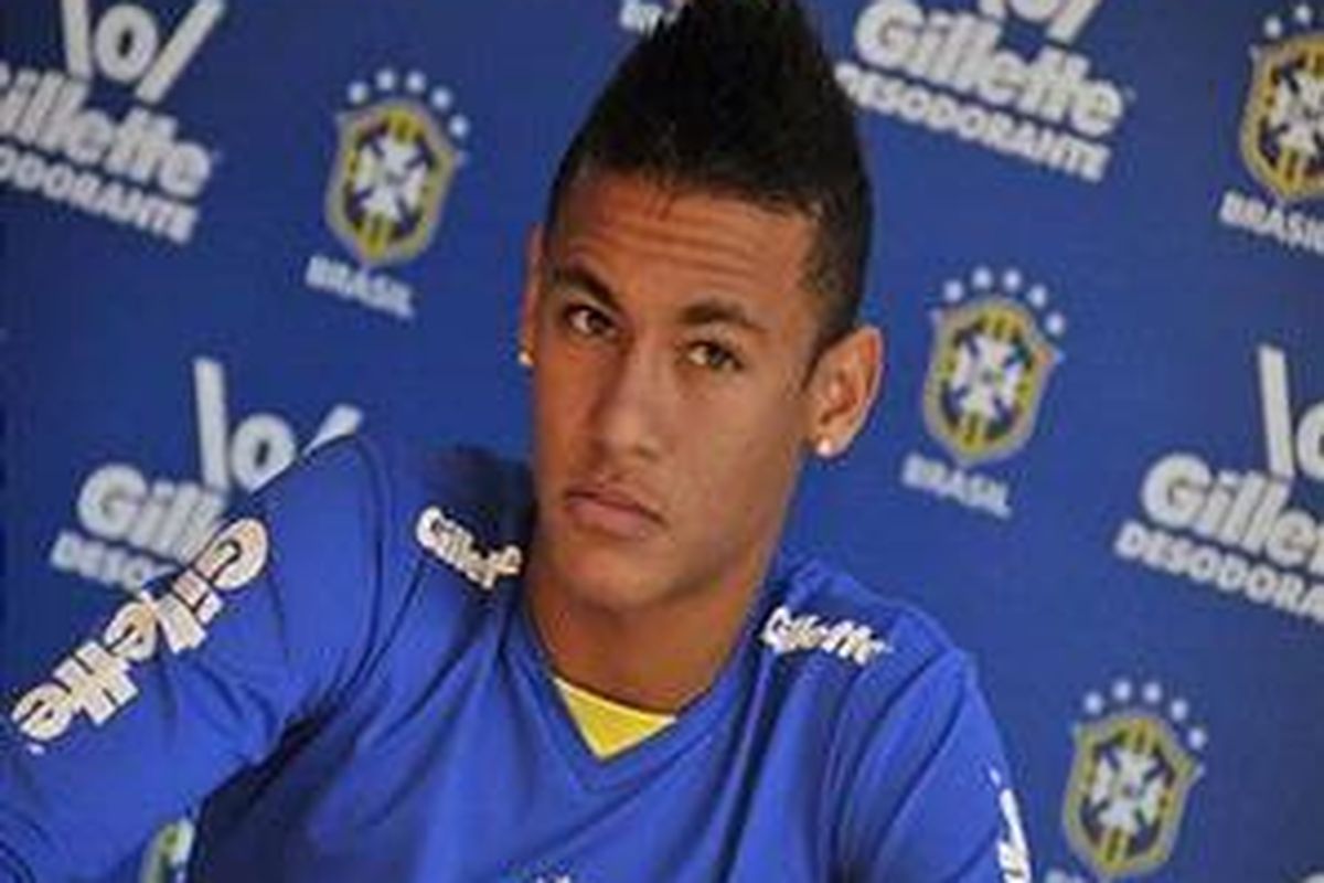 Penyerang Santos, Neymar.