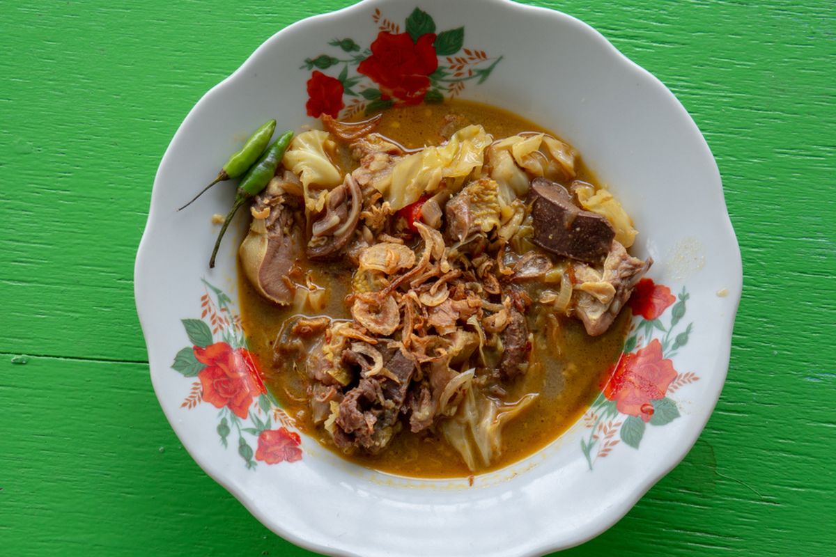 Ilustrasi lidah sapi pedas.