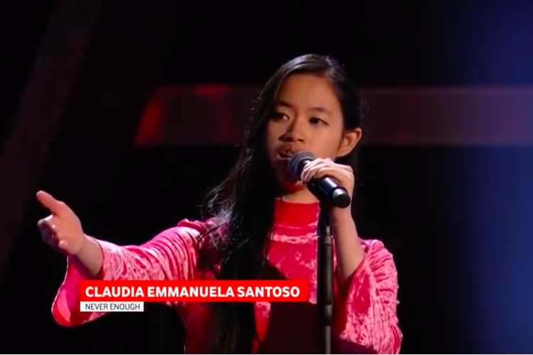 Claudia Emmanuela Santoso dari Cirebon, Jawa Barat, mengikuti ajang pencarian bakat The Voice of Germany di Berlin, Jerman.