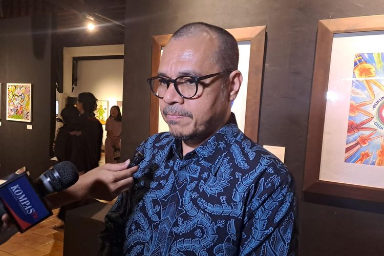 Wamenkominfo Nezar Patria saat ditemui di Bentera Budaya Jakarta, Selasa (25/6/2024) malam. 