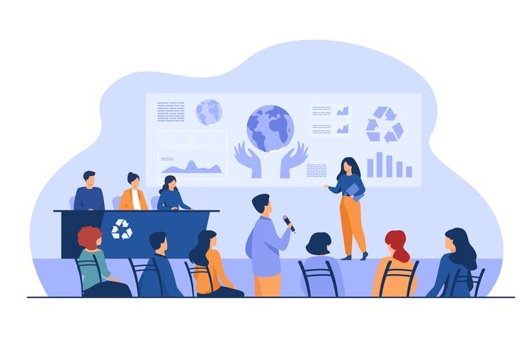 Ilustrasi poin-poin presentasi