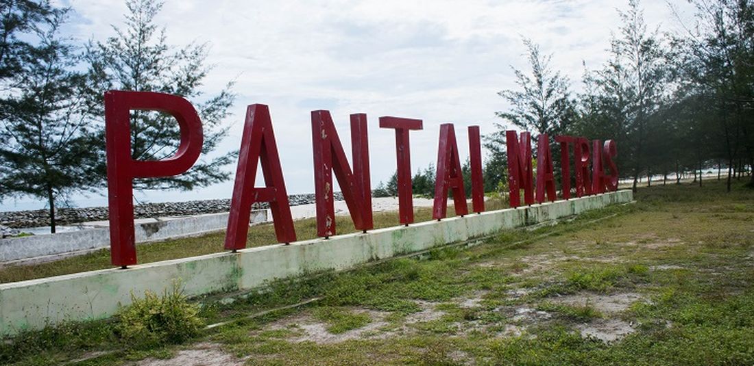 Pantai Matras, Kabupaten Bangka, Jumat (6/3/2020).