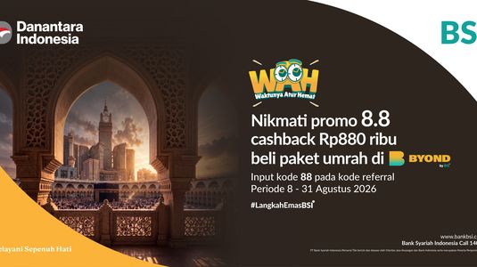 Cashback 8.8 Umrah
