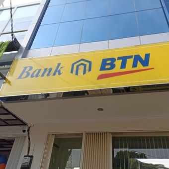 Ilustrasi PT Bank Tabungan Negara (Persero) Tbk atau BTN, kantor cabang BTN.