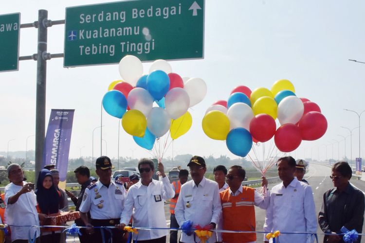 Kado Lebaran untuk masyarakatSumut, Tol Tanjungmorawa-Perbarakan dibuka 