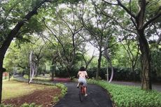 Segarnya Bersepeda di Kawasan Eco Park Ancol