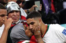 Maroko ke 8 Besar Piala Dunia 2022, Peluk dan Cium Cinta Hakimi dengan Sang Ibu