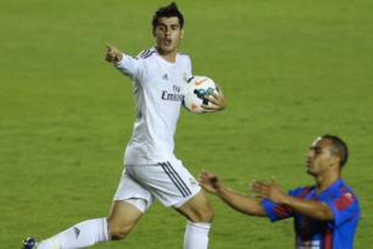 Striker Real Madrid, Alvaro Morata.