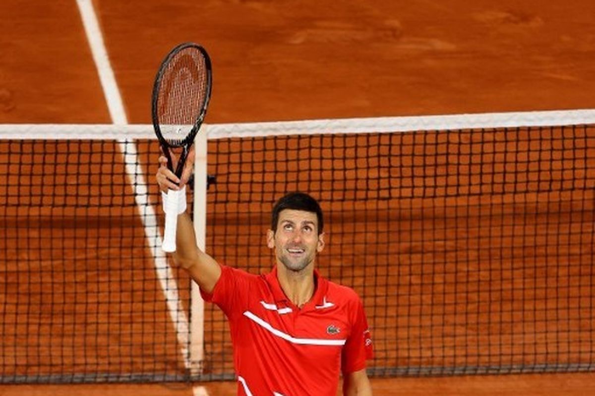 Petenis asal Serbia, Novak Djokovic, menantang Rafael Nadal dalam partai final French Open 2020.